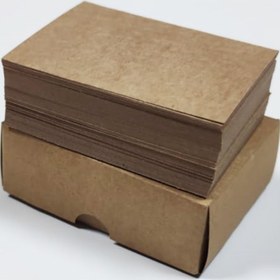 Resim KurumsalMatbaa Kraft Kartvizit Boş 5,5 X 7,5 Cm (200) Adet Kutulu (0,24 KG) 