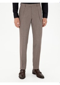 Resim Cacharel Vizon Slim Fit Kumaş Pantolon Kahverengi 