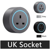 Resim Raylı Parça Soketi İngiltere Ab Abd Standart Yuvarlak Çıkarılabilir Adaptör Grey Uk-socket ' Beyaz 