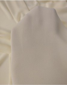 Resim Krem Renkte Krep Şifon Kumaş En: 140cm-11437 