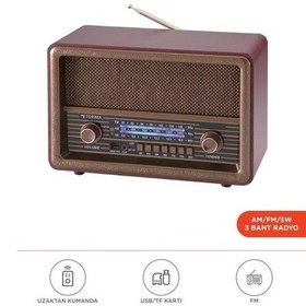 Resim Torima D56 Nostaljik Uzaktan Kumandalı Bluetooth Hoparlör Radyo 