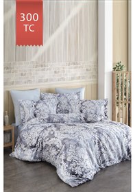 Resim Varol Royal Saten Çift Kişilik 300tc Nevresim Takımı - Nirvana Çok Renkli 