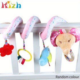 Resim 1 adet KIZH Bebek Araba Koltuğu Asılı Zil Oyuncak Hayvan ve Çiçek Tasarımları ile - Elektriksiz Güvenli Bebek Oyuncak Erkek ve Kızlar için, Canlı Renkler, Halloween Şükran Günü Noel Tatili Hediyeleri, Bebek Oyuncak, Bebek Eğlencesi, Oyunlu Desenler, Kolay Tutuşlu Tutuşlar 