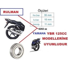 Resim Yamaha Ybr 125 Arka Jant Rulman Bilya 1 Adet 