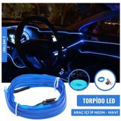 Resim Er Lıght-X Auto Lıghtıng Torpido Led Ip Neon Işıklı Dekor Mavi 