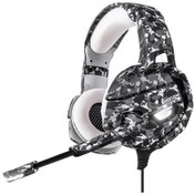 Resim Ruicoo Onıkuma K5 Oyuncu Kulaklığı - 5.1 Ses, Gürültü Önleyici Mikrofon, Led Aydınlatma, Ps4/xbox/pc Uyumlu Kamuflaj Gri 