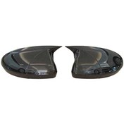 Resim Bmw E90 Lci 2009 - 2012 Batman Ayna Kapakları Parlak Siyah Baskı 