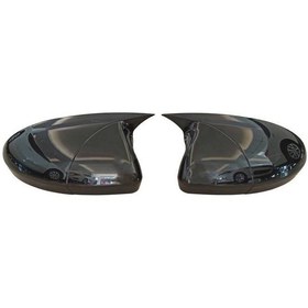 Resim Bmw E90 Lci 2009 - 2012 Batman Ayna Kapakları Parlak Siyah Baskı 