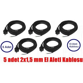 Resim Fişli Kablo Taşlama Ve Matkap İçin 5 Adet 3.80 Mt 