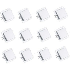 Resim Netelsan Byobu 12 ADET Parlak Gümüş Tekli Anahtar Çerçevesiz 