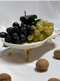 Resim Aless Altın Ayaklı Seramik Sunumluk Çerezlik Meyvelik 