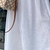 Resim Kadınların şık asimetrik boyunlu kolsuz maxi elbisesi, bağcıklı bel ve kesikli - Yaz, günlük ve resmi etkinlikler için mükemmel, günlük etkinlik elbisesi|Asimetrik boyun hattı|Kolsuz moda, maxi elbise 