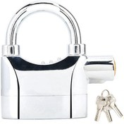 Resim Geeroyoo Alüminyum Alarma Desteğiyle Motor Bisiklet Kilidi - 110db Ses, Su Geçirmez, Taşınabilir Pil Ve Anahtar İçerir 