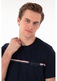 Resim U.S. Polo Assn. Erkek Bisiklet Yaka Lacivert Pijama Takımı 50309174-VR033 