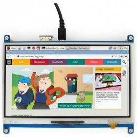 Resim Robotistan Waveshare 7 Inch Hdmi Rezistif Dokunmatik Lcd - 1024X600 