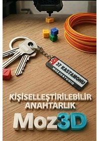 Resim Kişiye Özel Kırmızı Plaka Anahtarlık 
