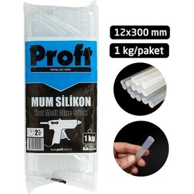Resim Proft Mum Silikon Şeffaf Kalın 12x300 Mm 1 Kglık Paket 