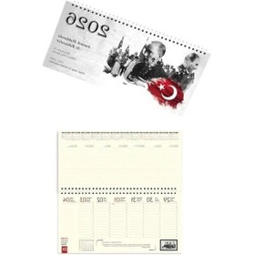 Resim 2026 Atatürk Temalı Masa Takvimi, Büyük Boy 