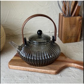 Resim Akasya Ağacı Tutmalı Bitki Çay Demlik 850 Ml Şeffaf 