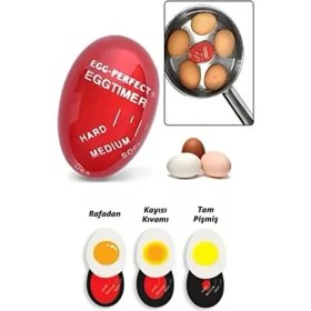 Resim Renk Değiştiren Yumurta Zamanlayıcı Yumurta Haşlama Derecesi Dublör Yumurta Pişirme Aleti Egg Timer 