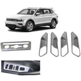 Resim Vw Tiguan Konsol Kapı Kolu İç Kaplama Seti 2016+ 