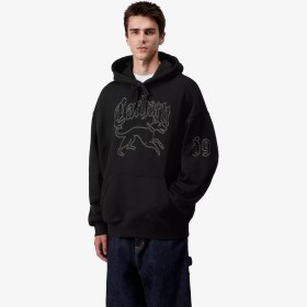 Resim Hooded Hackwork Sweatshirt 'Black' 