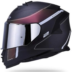 Resim Ls2 Storm 2 Velvet Siyah Vizörlü Kapalı Motosiklet Kaskı Mat Siyah - Gök Kuşağı 