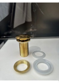 Resim Nefa Yapı Altın Lavabo Sifonu Pup-up Bas-çık Gold Sifon Diğer 