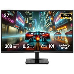 Resim GameBooster GB-27C300FF 27" 300 Hz 0.5ms Curved FreeSync Adaptive Sync FHD Fast VA Gaming Monitör 