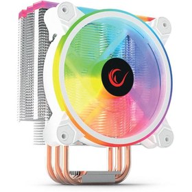 Resim Rampage Coolfast White 76.2cfm 1600rpm 12cm Amd/ıntel Lga1200 Uyumlu Argb Hava Soğutmalı Cpu Fan 