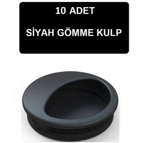 Resim Adilon Gömme Kulp, 50 mm, Siyah (10 Adet) 