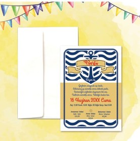 Resim Yarendavetiyeotuz9 Yaren Davetiye Sünnet Davetiyesi Beyaz Zarflı 100 Adet (526671612)-Değer 1-Değer 2 