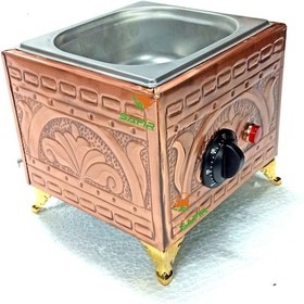 Resim Bakır Kumda Kahve Makinesi, Elektrikli Kumda Kahve Makinası 19x18 