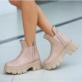 Resim Epikoza Yandan Lastikli Nude Kadın Dolgu Topuk Bot Lqz2021kd300 