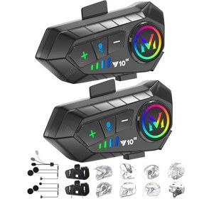 Resim Lemestar "bluetooth 5.3 Motosiklet Kask Kulaklığı - 500m Walkie Talkie, 32 Saat Çalışma, Ipx6 Su Geçirmez" 