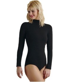 Resim Anıt Bayan Balıkçı Yaka Uzunkollu Çıtçıtlı Body 4055 