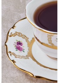 Resim Karaca Royal Bone Elizabeth 2 Kişilik Çay Fincanı 