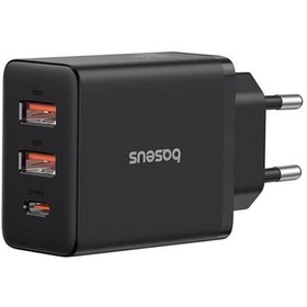 Resim Baseus Cube CC-XFK30UE-U 2U+C 30 W Hızlı Şarj Cihazı Siyah 