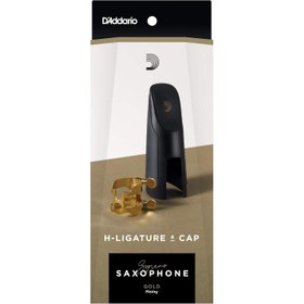 Resim D'addario Royal H-ligature & Cap Soprano Saksafon (Gold Plated) 