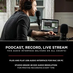 Resim Daders Home M-Audıo M-Track Duo - USB Ses Arayüzü, Ikili Xlr, Hat ve Dı Girişleri ile Kayıt, Yayın ve Podcasting Için, Artı Yazılım Paketi De Dahil 