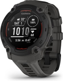 Resim Garmin Instinct® E 45 mm, sağlam dış mekan GPS akıllı saat, 7/24 sağlık izleme, bilek tabanlı kalp atış hızı, 16 güne kadar pil ömrü, kömür 