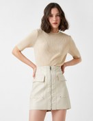 Resim Triko Kazak Ribanalı Kısa Kollu Kaşmir Dokulu 