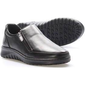 Resim Hakiki Deri Kadın Casual Ayakkabı 972za7512 Siyah 