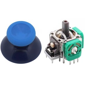 Resim POPKONSOL Xbox One Analog Motor Topuz Seti 1+1 One - One S/x - Series S/x Uyumlu Siyah Buz Mavi Mavi 