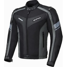 Resim Ebakbak Motosiklet Montu Full Korumalı 4 Mevsim Pu Kaplama Deri ve Maxdura Kumaş Mont Siyah New 