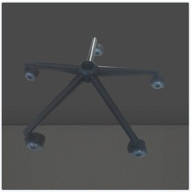 Resim Sandofis Ahtapot Siyah Metal Ayak Çap 64+makam Koltuğu Tekeri 