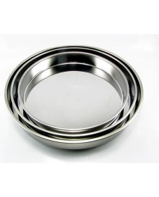 Resim Özbience Paslanmaz Çelik Fırın Tepsi Seti 3'lü, Dayanıklı ve Şık Tasarım 