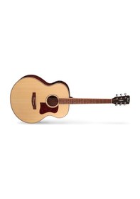 Resim Cort Cj-medxnatw Elektro Akustik Gitar Jumbo Kasa - Çantalı 