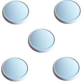 Resim 5 Adet Çocuk Odası Tekli Düğme Mobilya Kulp Çap 55 Mm Beyaz 