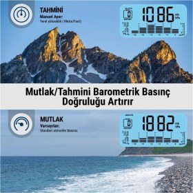 Resim ThermoPro TP280B 7" Wi-Fi Iç ve Dış Mekan Dijital Sıcaklık, Nem, Basınç Ölçer ve Hava Tahmin Istasyonu 